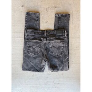 Levi's 711 Skinny Jeans Acid Wash Gray Denim Pants Women's Size 29